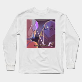 Alien Zarab Appears! - 80S ANIME AESTHETIC CONCEPT Long Sleeve T-Shirt